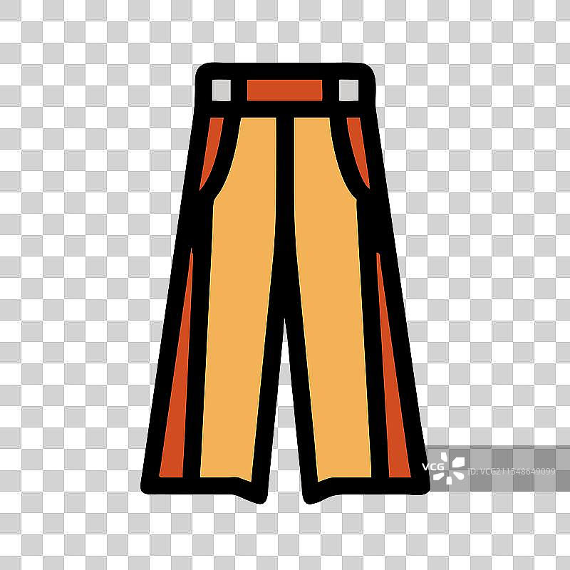 阔腿裤图标 连衣裙图标 服装图标图片素材