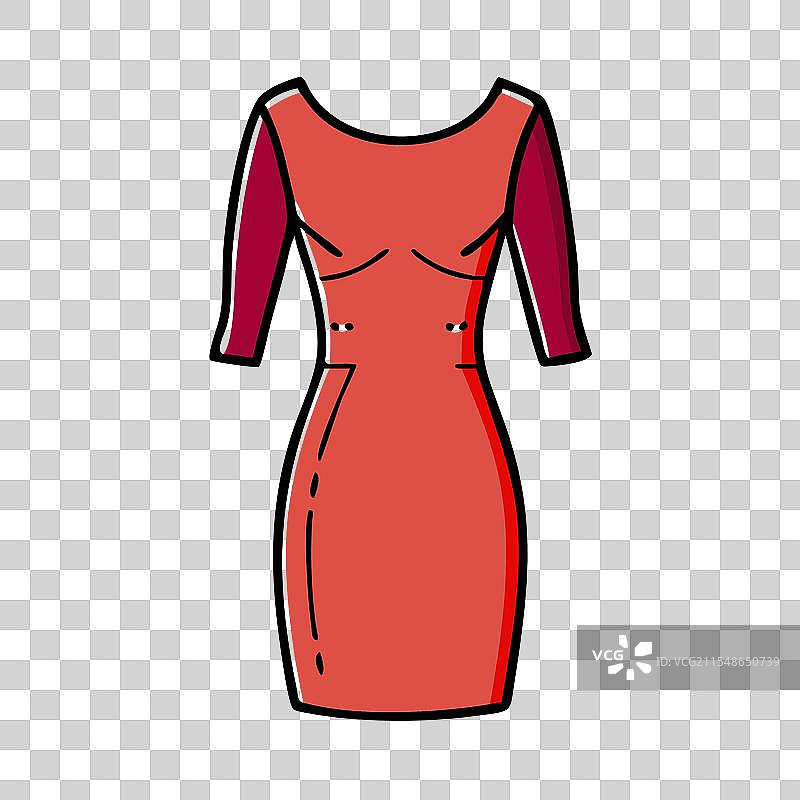 修身连衣裙图标 服装图标图片素材