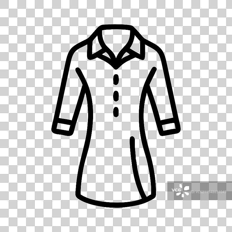 衬衫裙图标 服装图标 服饰图标图片素材