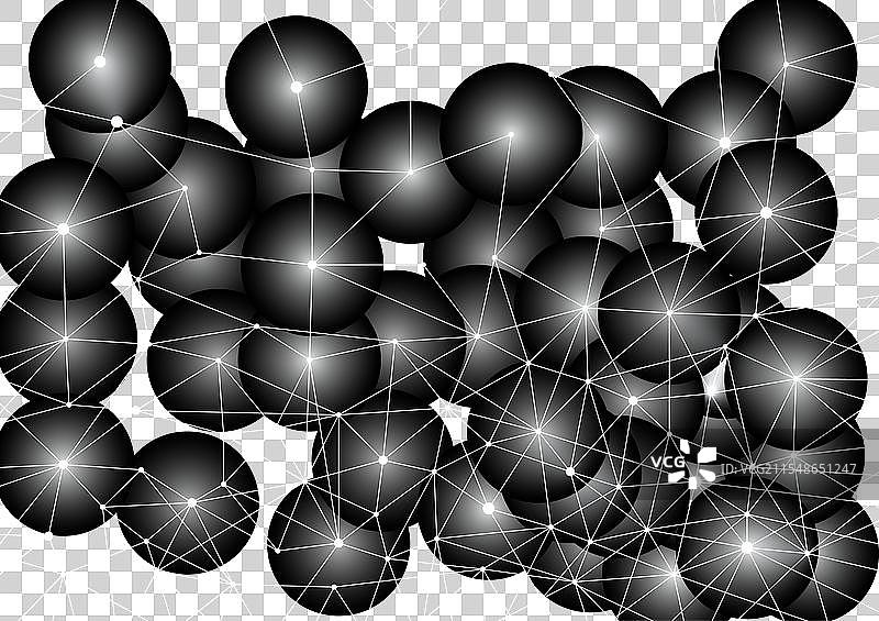 科技背景，互联的线条和图片素材