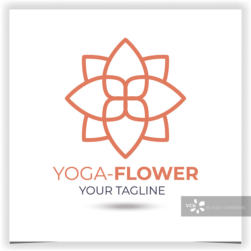 瑜伽标志设计模板图片素材