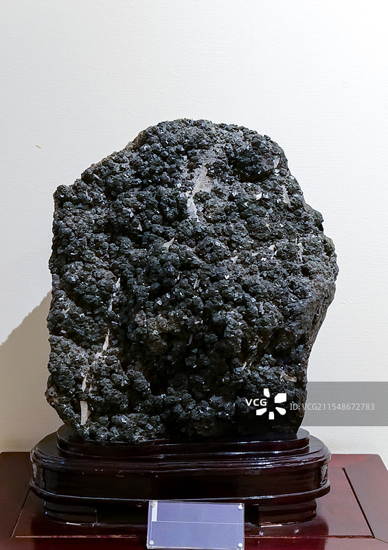 铬铁矿 湖南产 山东地质博物馆图片素材