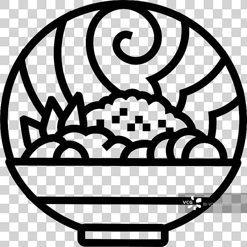 阿育吠陀烹饪 阿育吠陀 线条图标图片素材