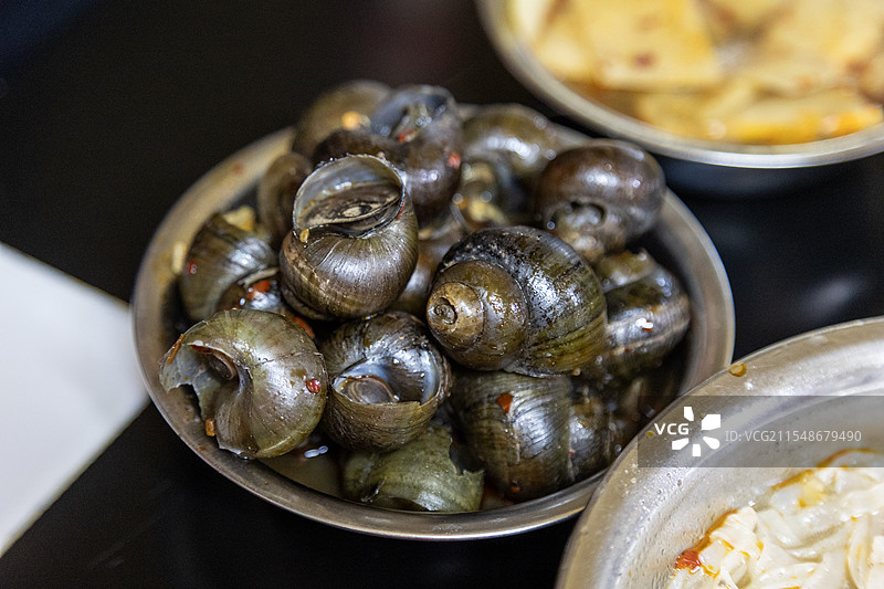 广西美食-梧州田螺图片素材