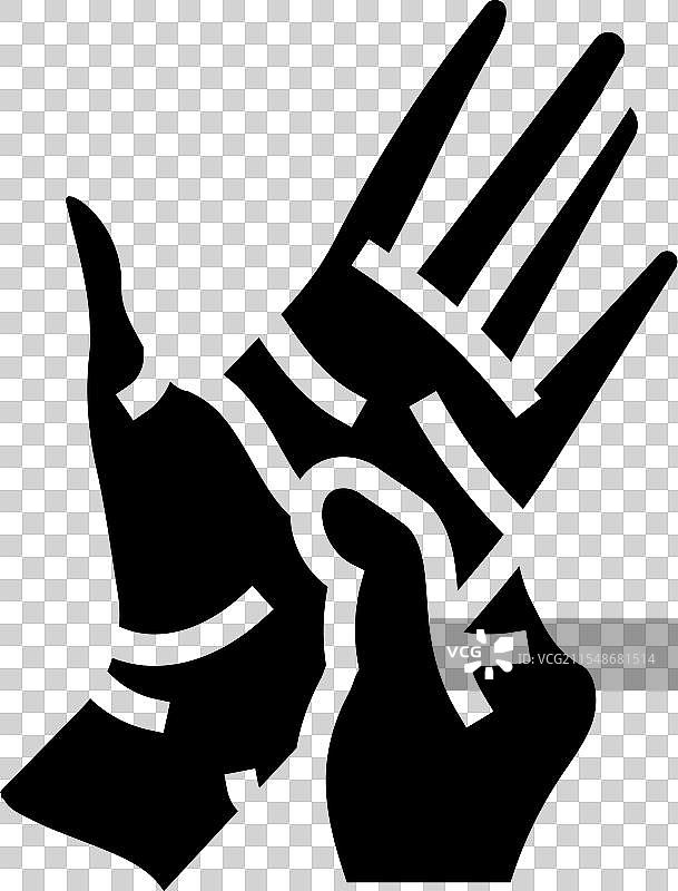 手部按摩疗法图标图片素材