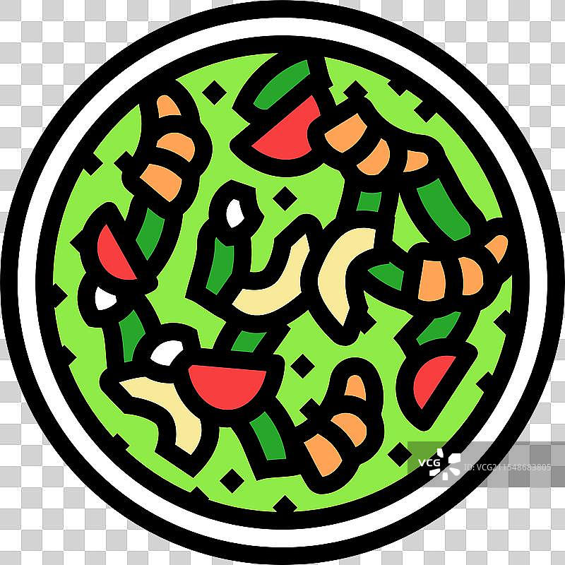 生鱼片的颜色图标图片素材