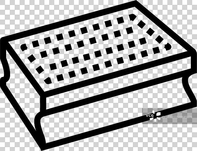 清洁海绵漂白剂线条图标图片素材