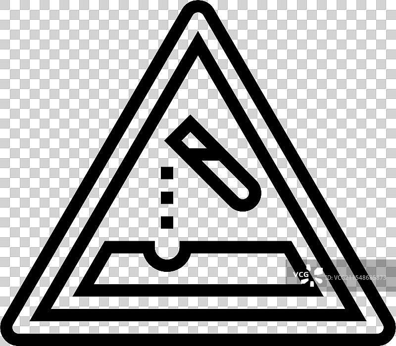 腐蚀性漂白剂线条图标图片素材