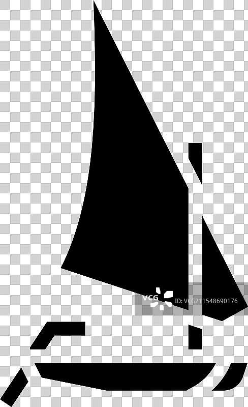 古老的费卢卡船图标图片素材