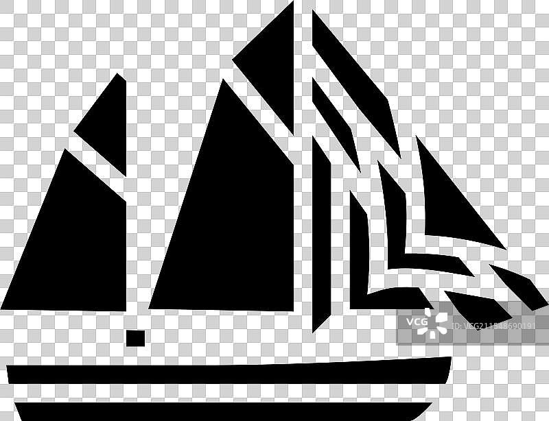 古代船只的图标图片素材