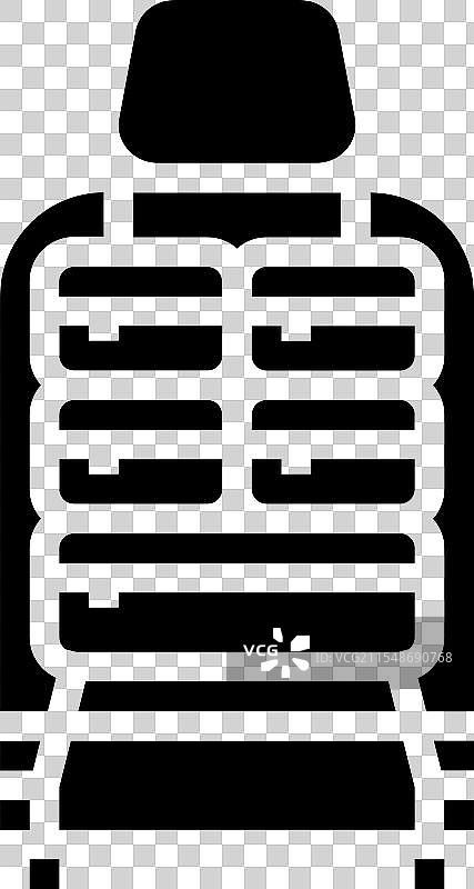 汽车座椅收纳器配件图标图片素材