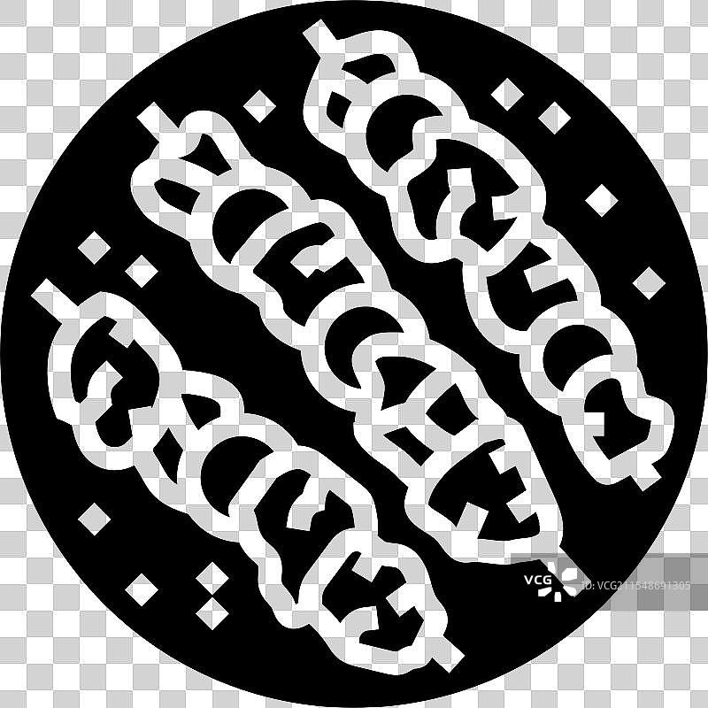 鱼肉串图标图片素材