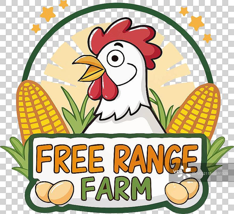 多彩的鸡场免费logo设计图片素材