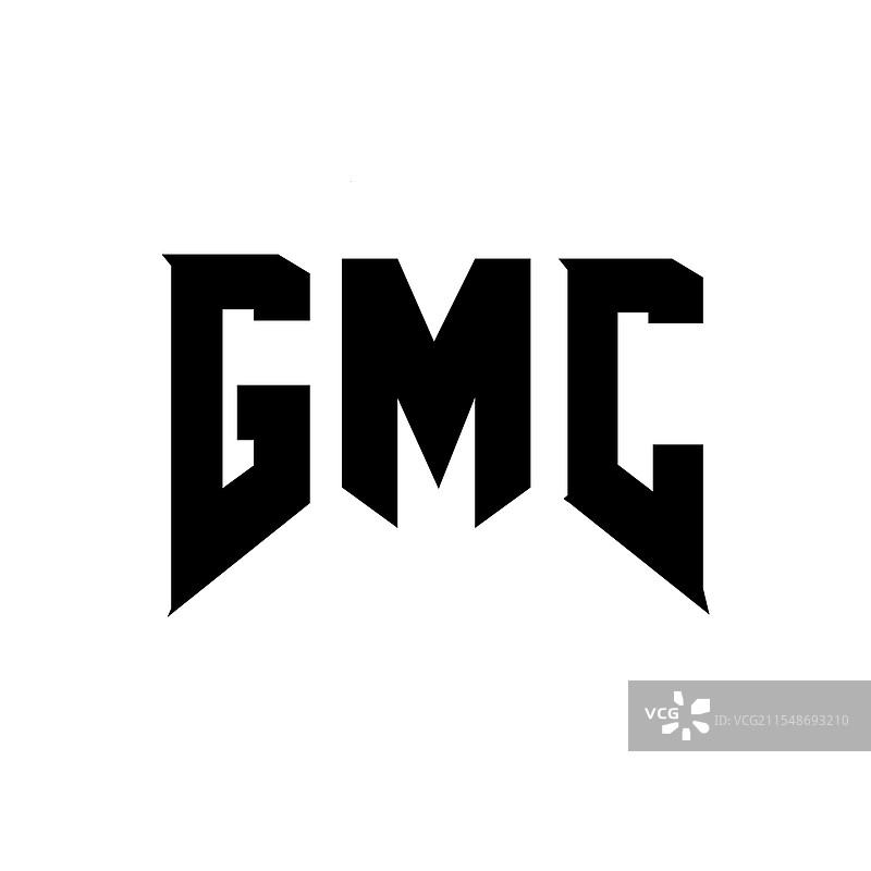 GMC字母标志设计，适用于科技公司GMC图片素材