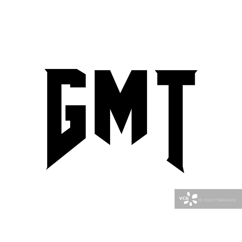 技术公司GMT的字母标志设计图片素材