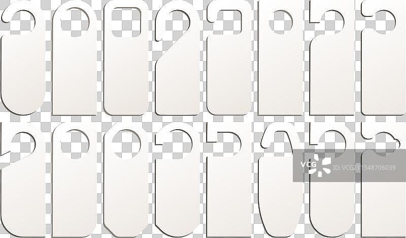 酒店门挂牌 关闭房间标志 纸质标签图片素材