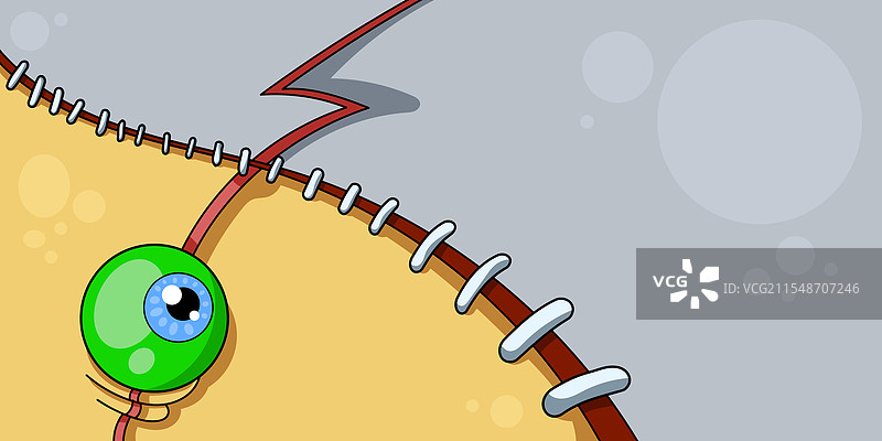 带有眼睛的僵尸风格拼接背景图片素材