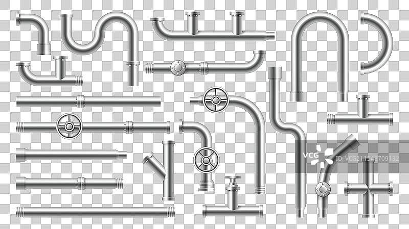 金属管道管件图片素材