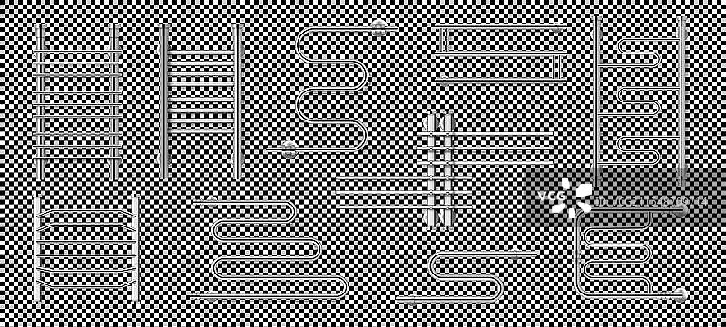 现实主义浴室塔式干燥管图片素材