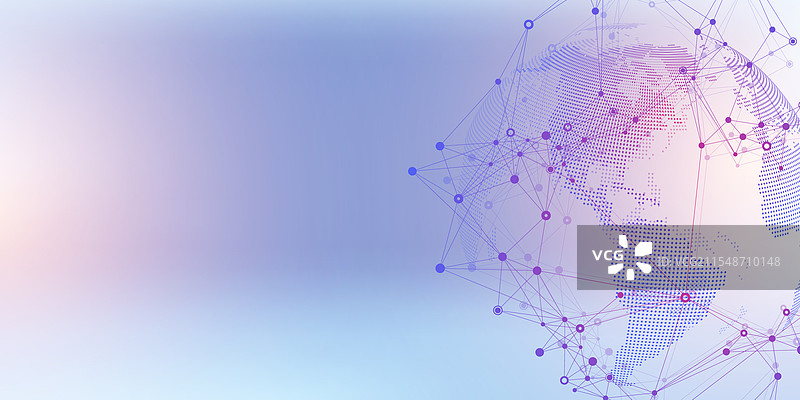 全球网络连接横幅设计模板图片素材