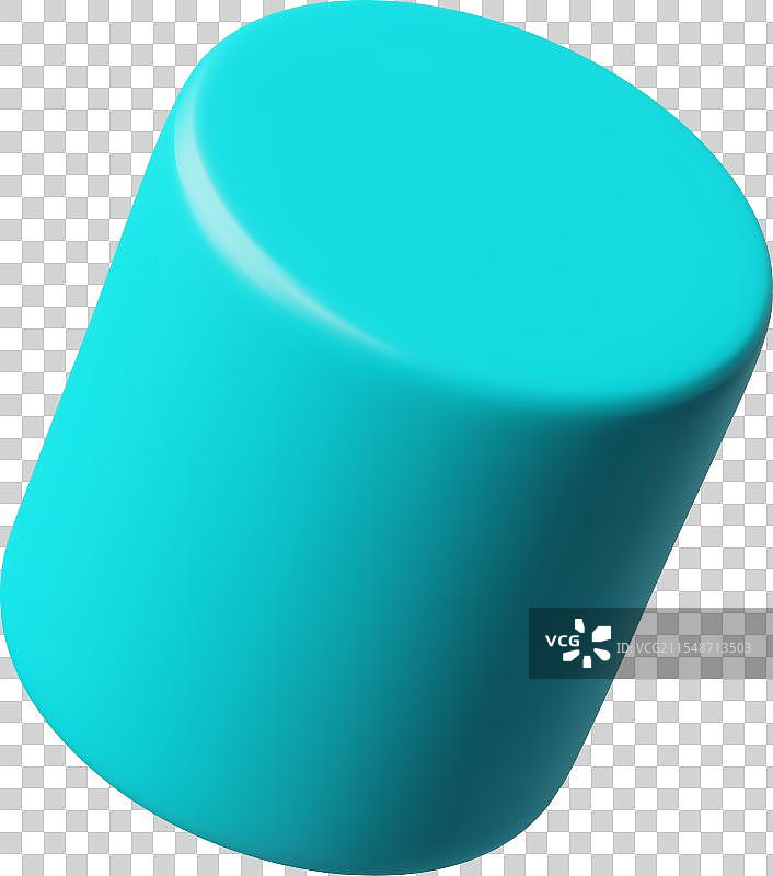 以粗犷主义风格呈现的圆柱体3D模型图片素材