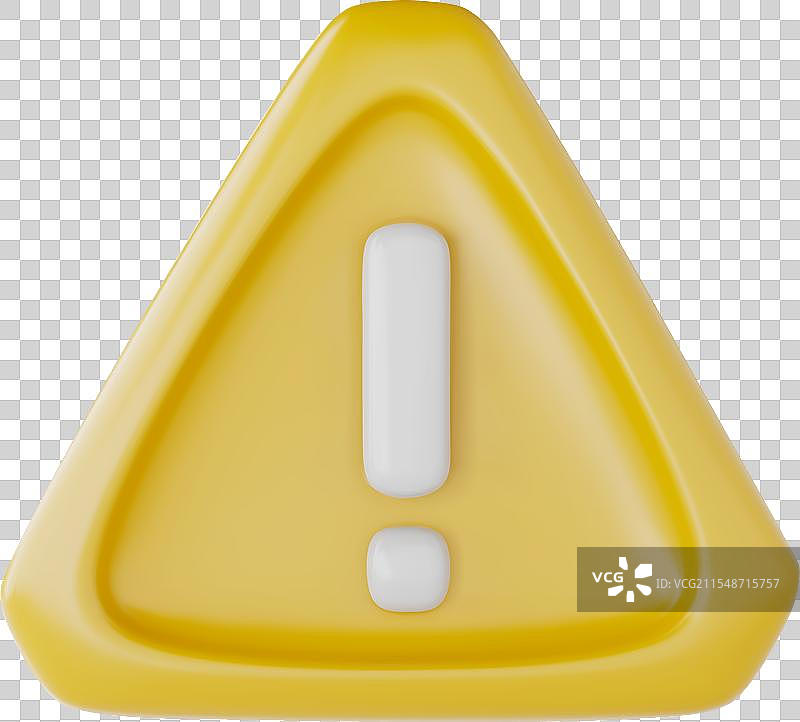 3D警告标志图片素材