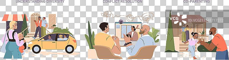 现代家庭场景图片素材