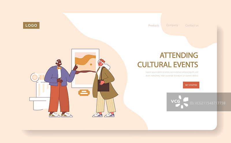 参加文化活动的概念图片素材