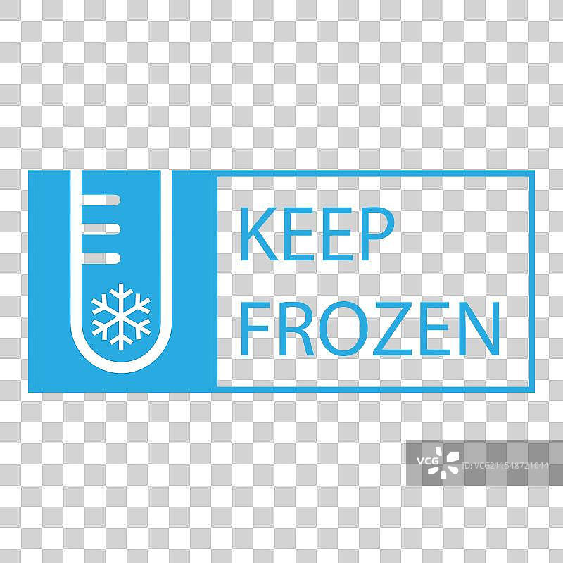 冷冻食品的冷冻产品标签图片素材