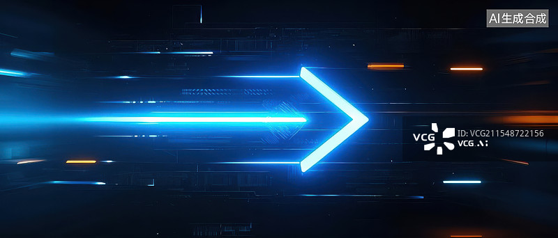 【AI数字艺术】光纤数据高速传输，科技脉冲能量流动图片素材