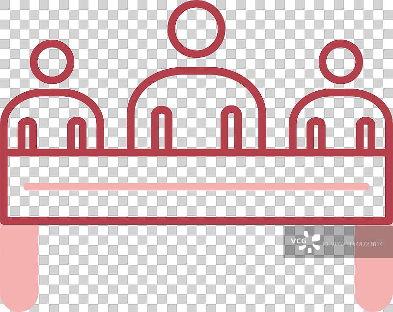 商务人士线条填充图标图片素材