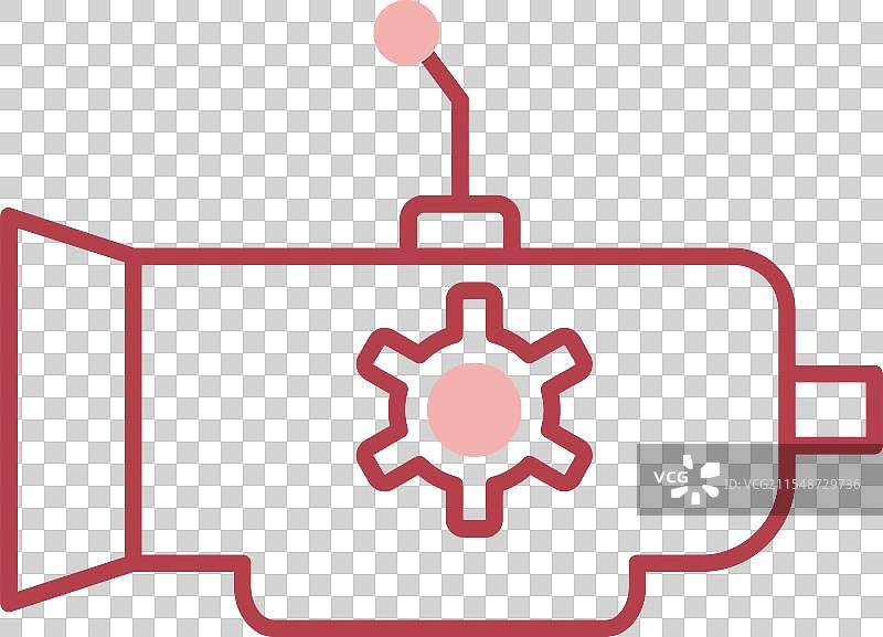 变速箱线条填充图标图片素材