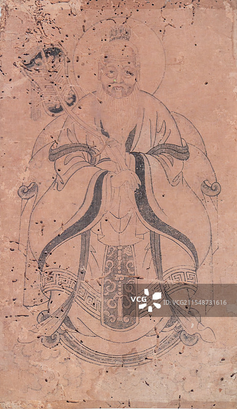 非遗，滑县木版年画，老子，孔子，䘵神图片素材