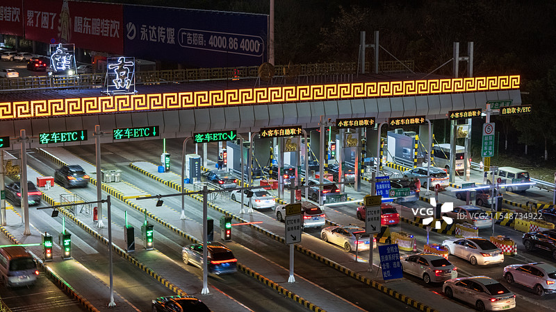 高速公路大流量图片素材