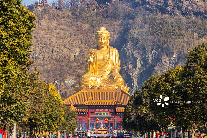 著名寺院江苏省连云港市灌云县石佛寺大佛寺风光图片素材