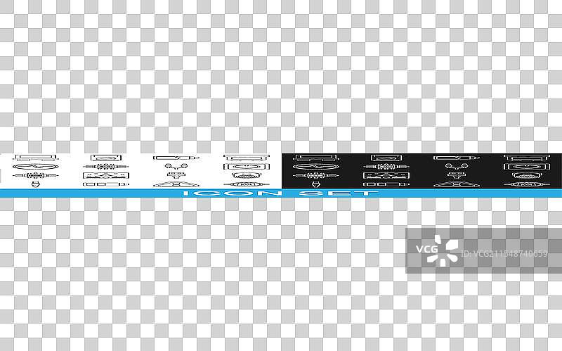 电路图中的电气线路设置图片素材