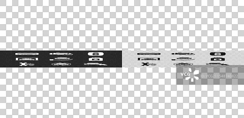 设置汽车音响检查引擎钥匙与遥控器图片素材