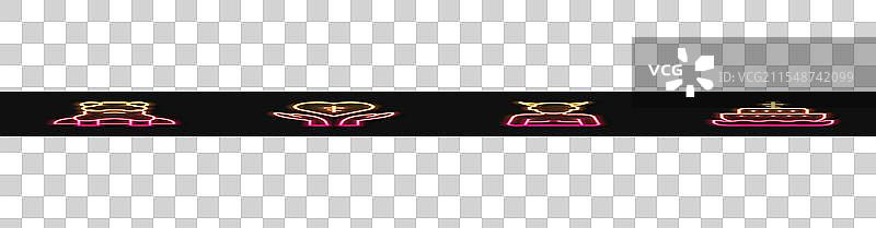 设置线条克朗普斯地狱祭司宗教十字架图片素材