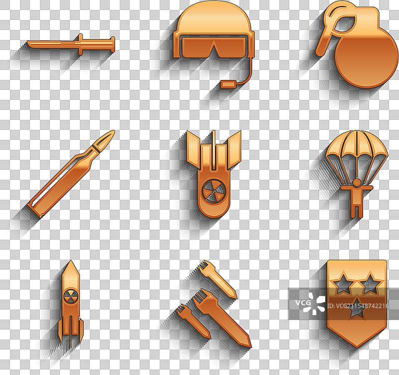 设置核弹火箭切向降落伞火箭图片素材