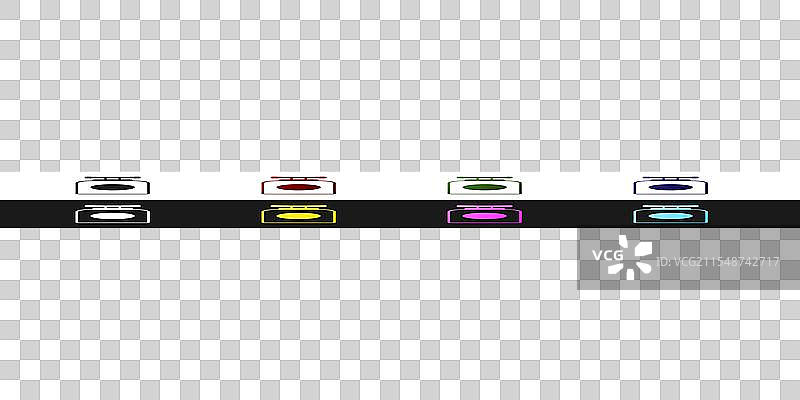 黑色背景上的手霜管图标图片素材