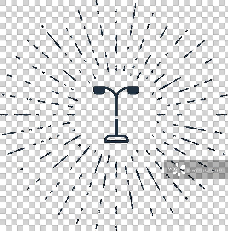 米色背景上的灰色街灯系统图标图片素材