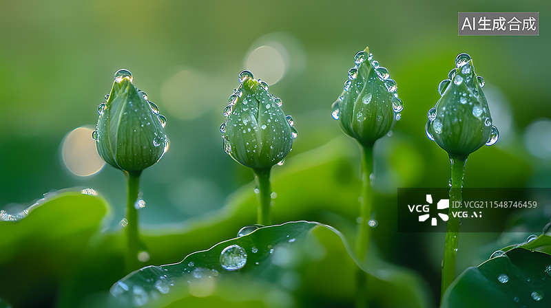 【AI数字艺术】出淤泥而不染的荷花图片素材