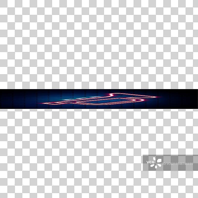 发光的霓虹线音乐乐器小号图标图片素材