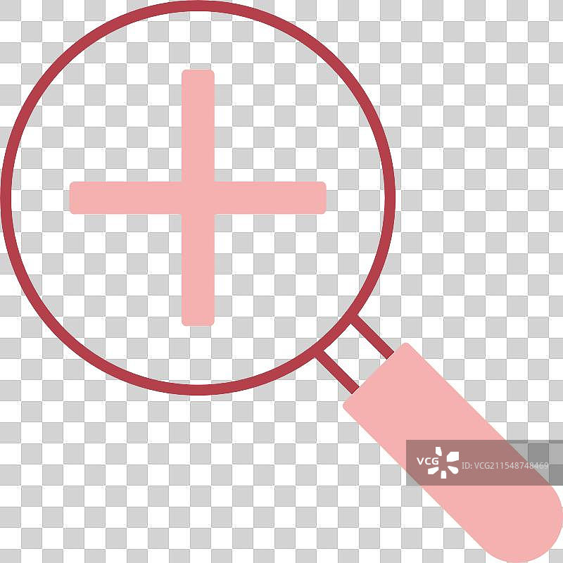 放大线条填充图标图片素材