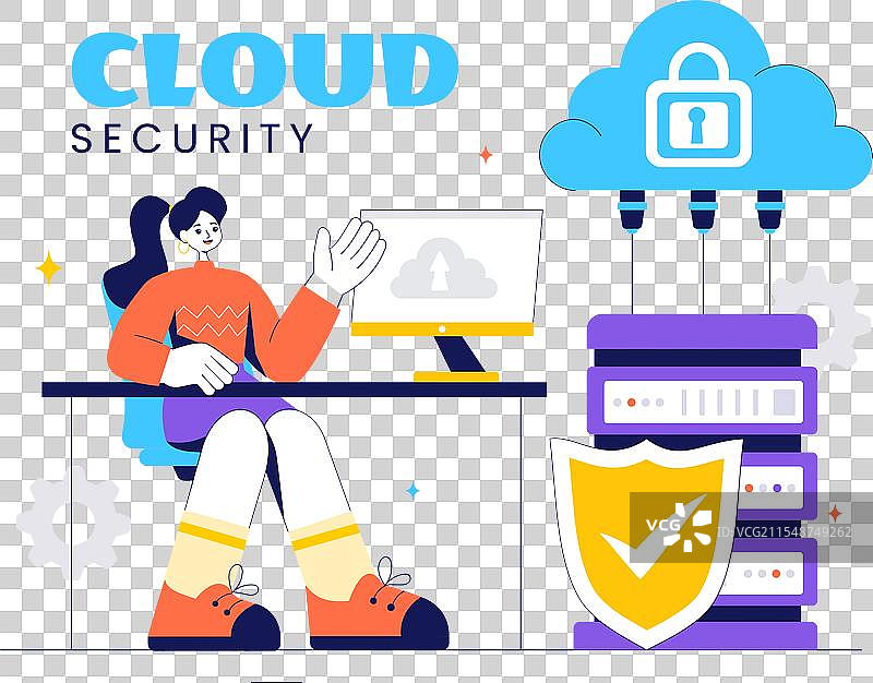 数字云安全与数据安全图片素材