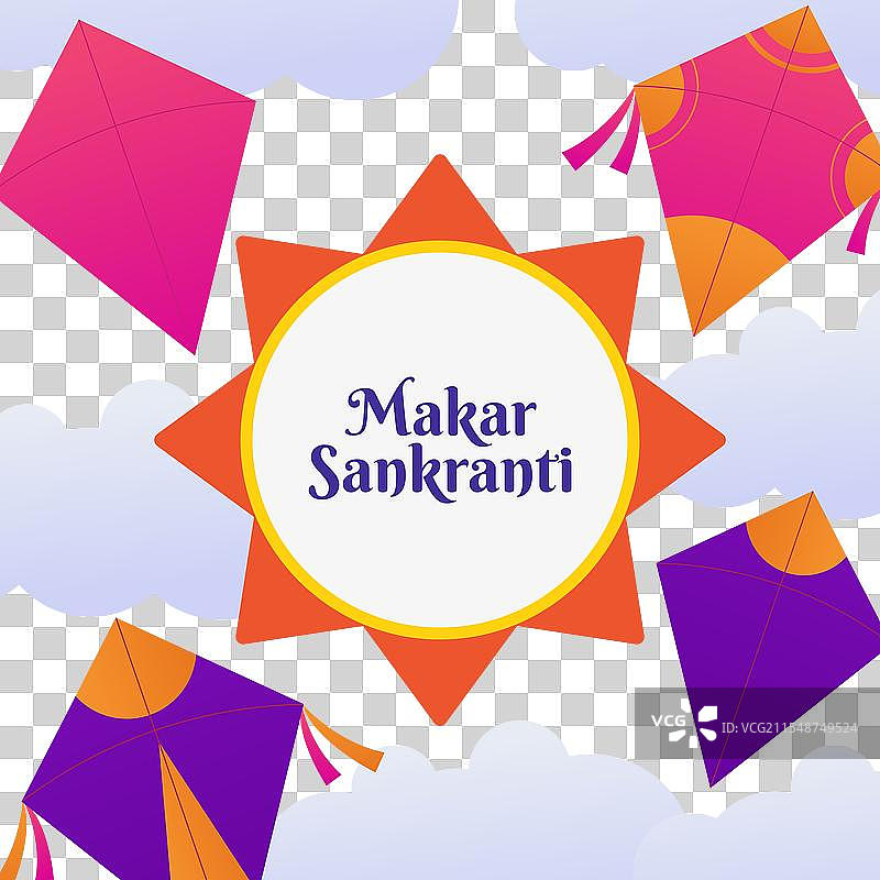 快乐的马卡尔·桑克兰提印度节日设计图片素材