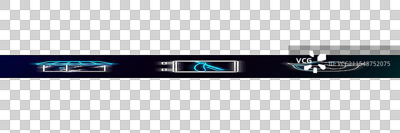 理发店的胡须和胡子的线条设置图片素材