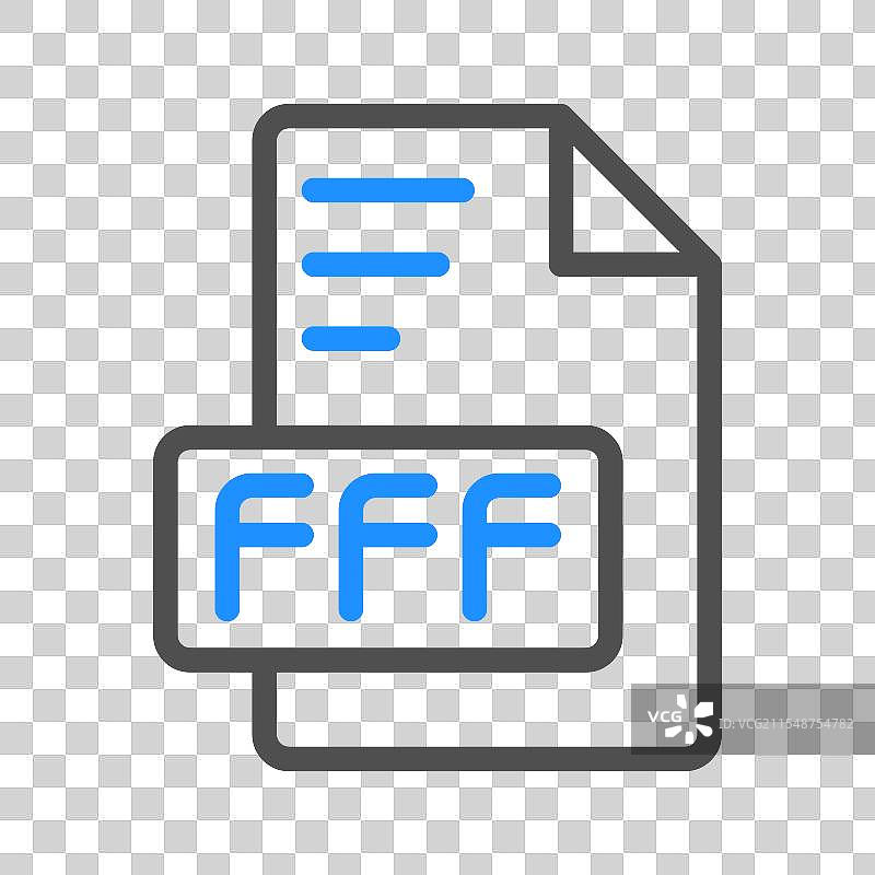 数字文档的原色轮廓图标图片素材