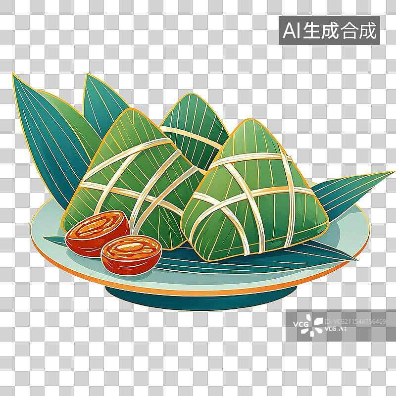【AI数字艺术】粽子元素图片素材