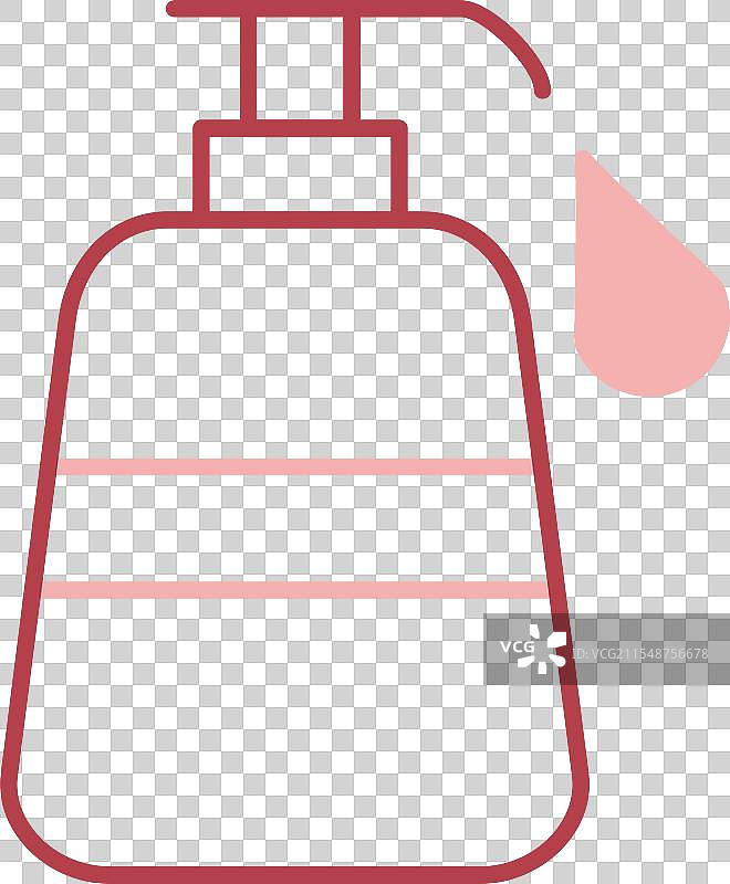 液体肥皂线条填充图标图片素材